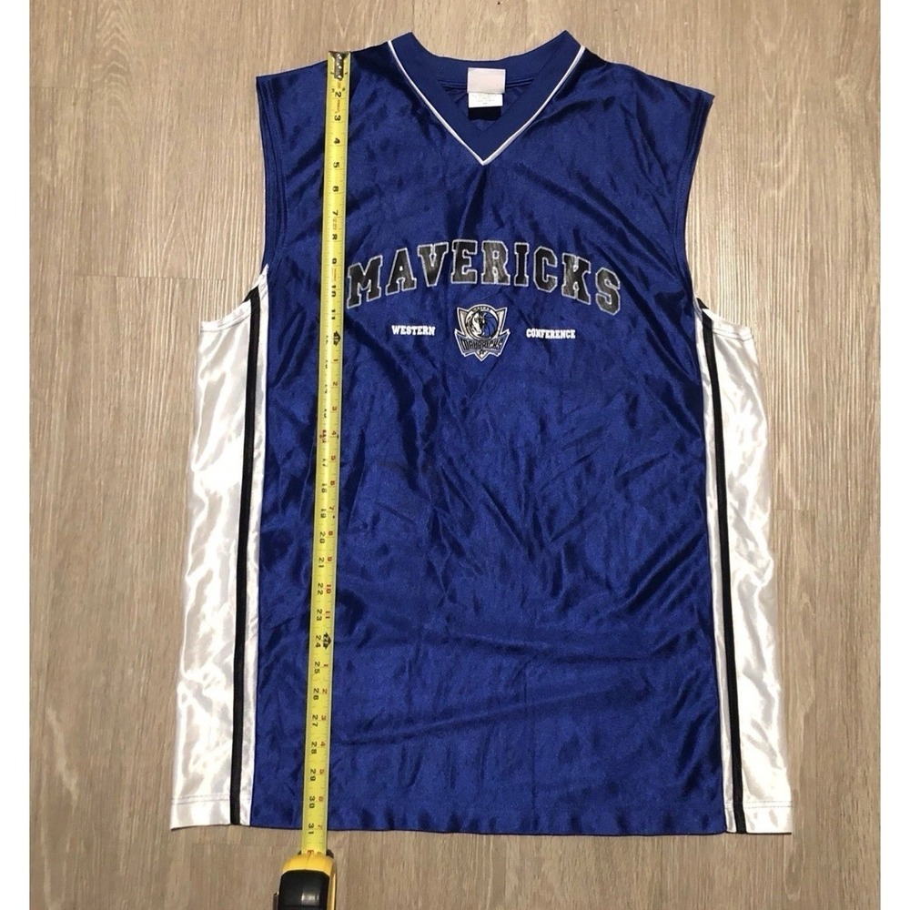 Vintage Y2K 00's NBA Dallas Mavericks Western Conference Jersey Men's LARGE Rare